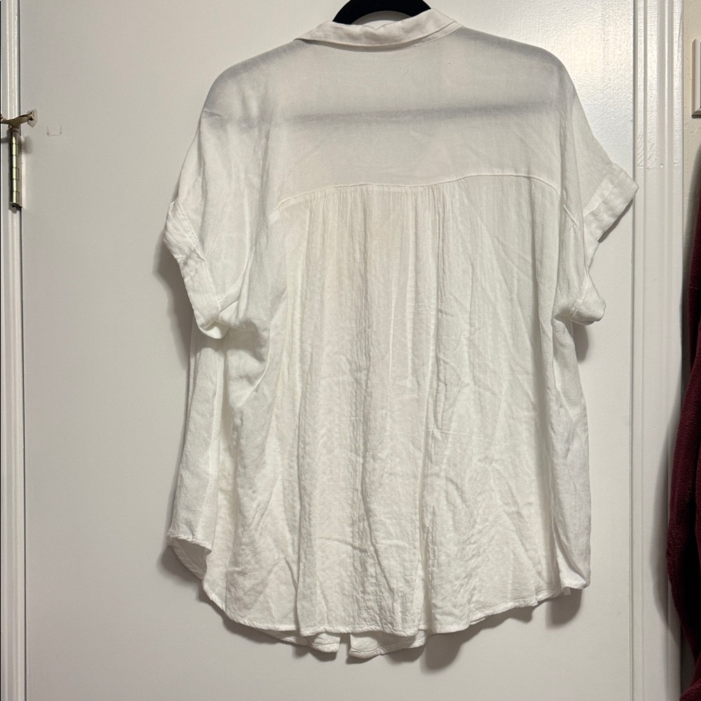 Jane and Delancey White Button-Down Shirt - Picture 4 of 4